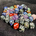 Natural Amethyst Rose Quartz Gemstone Dice Handcraft Crystal Dice