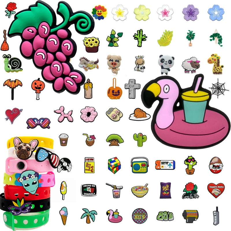 Hot Selling Various Styles Support Customized Wholesale Cartoon Accessories Pvc Shoes Charms