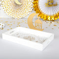 Pafu Islam Mosque Muslim Tray Wooden Rustic Crescent Moon Eid Ramadan Party Food Serving Tableware Dessert Pastry Tray