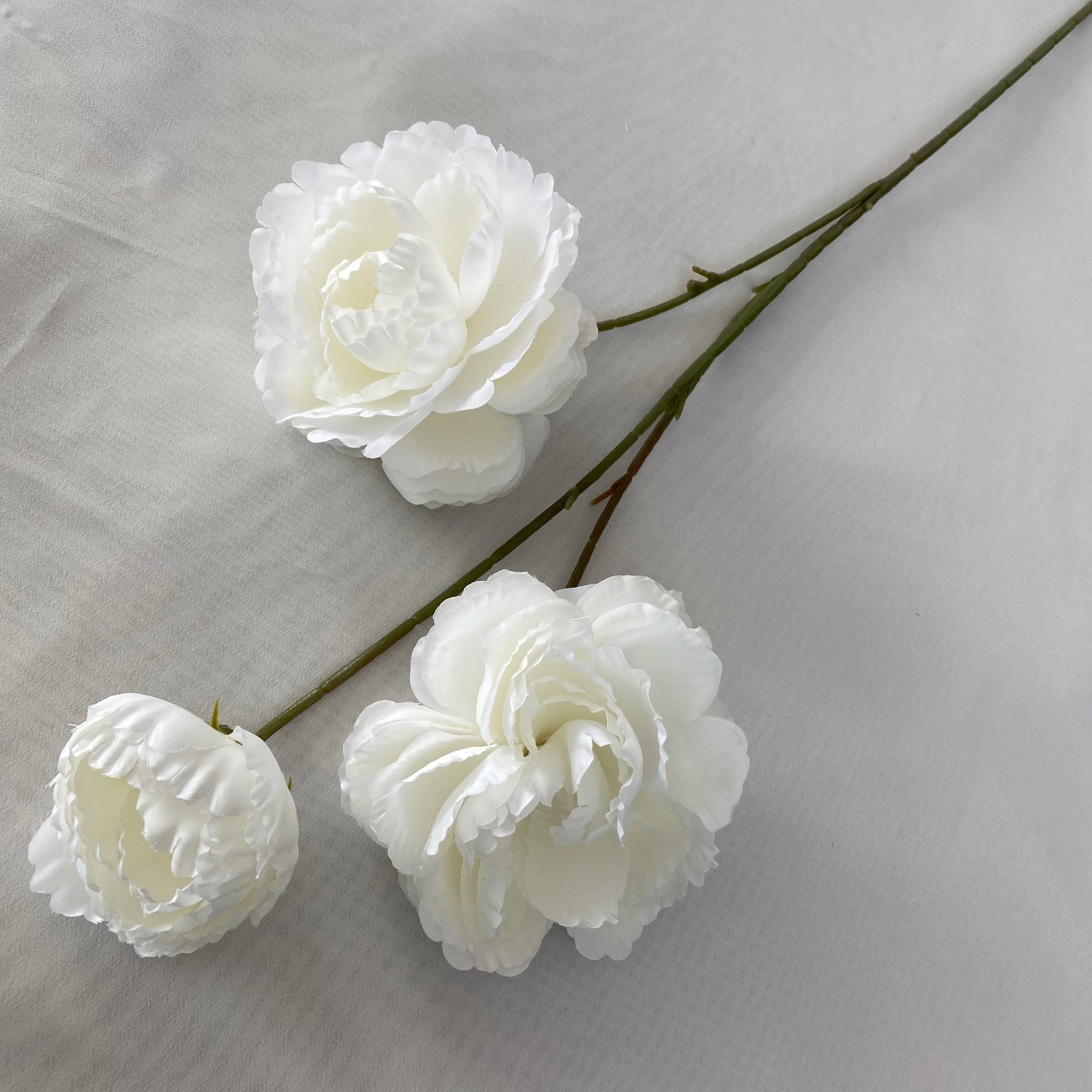 Multicolor-white Modern Style Artificial Flower Wedding Decoration Puff Peony