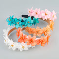 Genya Girls Flower Headbands Thin Plastic Headband for Women Colorful Hair Headbands for Women Girls