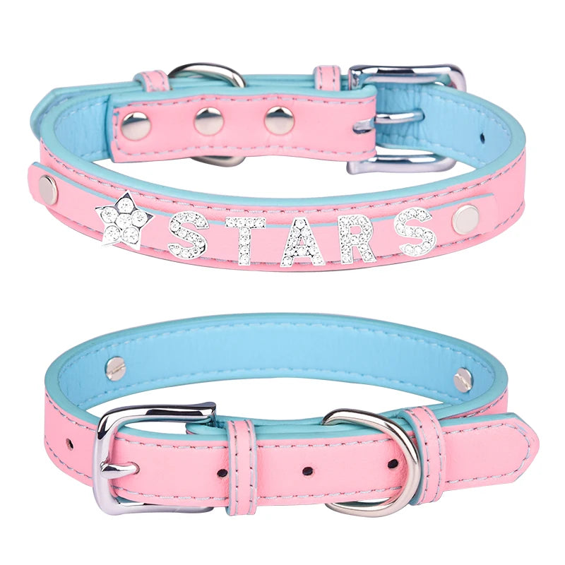 Wholesale Microfiber Personalized Diy Pet Dog Letter Name Collar