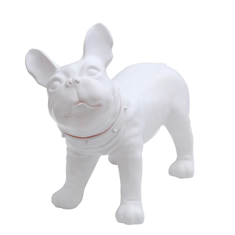 KEVIN1-W Bulldog Animal Pet Model Plastic Dog Mannequin for Pet Clothes Display