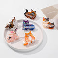 WoW Sheila Cute Cat Animal Claw Clip Medium Handmade Shark Clip Hair Accessories for Women