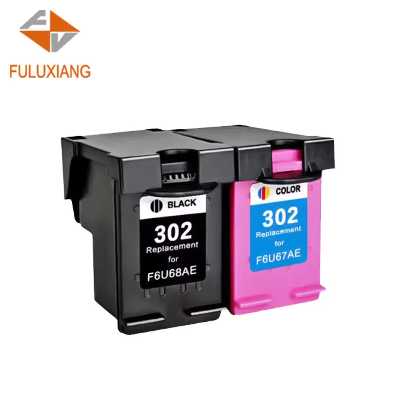 FULUXIANG Compatible 302XL 302 XL Color Inkjet Ink Cartridge for HP DeskJet 1110 2130 3830 4650 4520 Printer