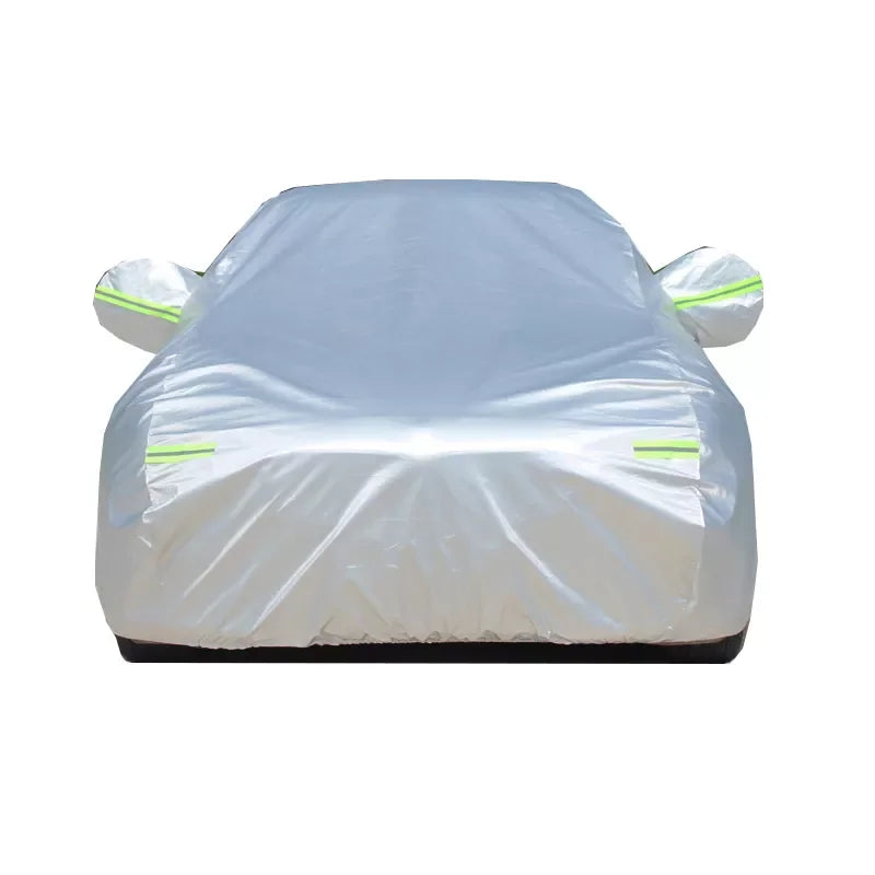 WOQI 3 Layers Basic Guard Nonwovens Sun Uv Rain Protection for Sedan Length Car Cover