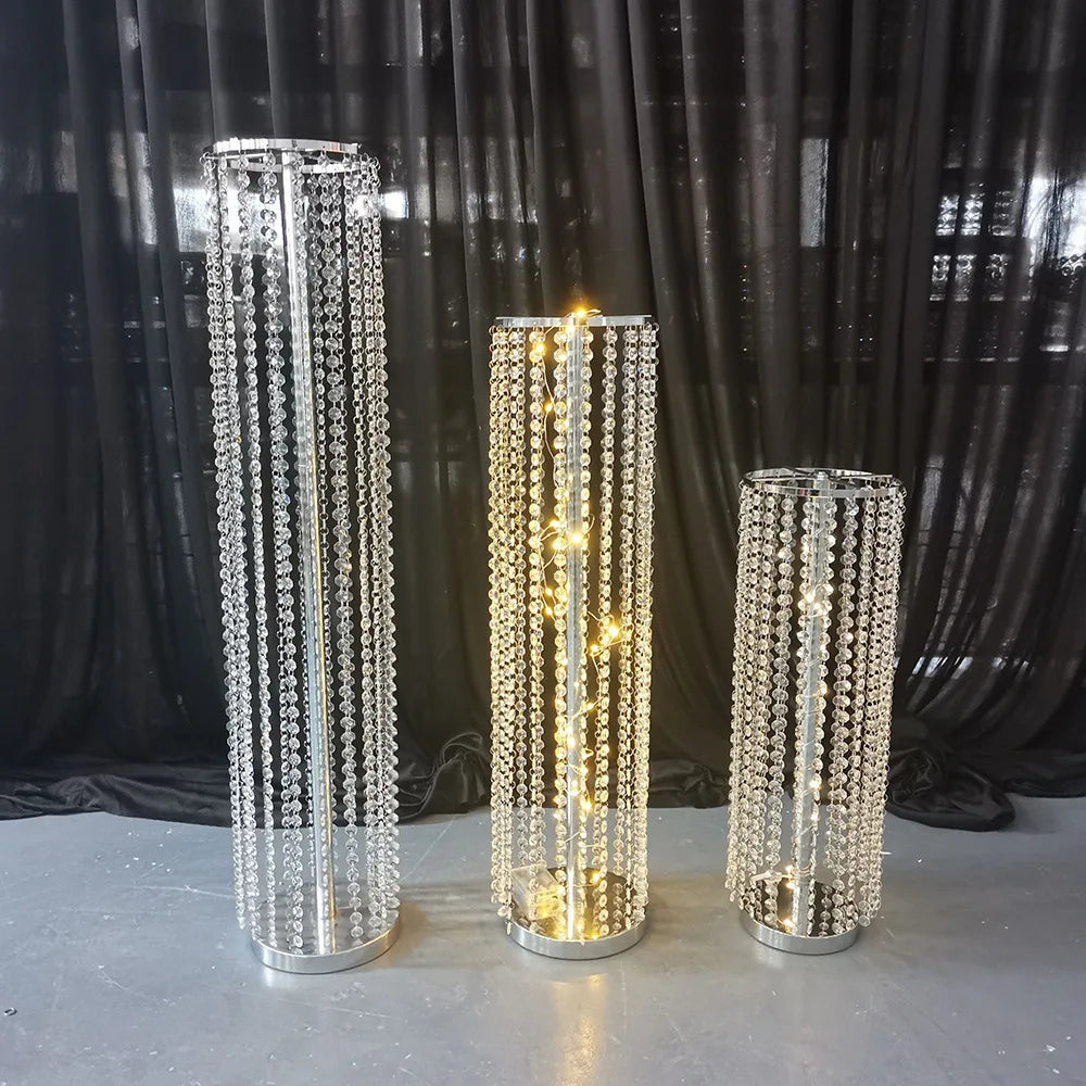 Wedding Props Decoration Supplies European-style Crystal Flower Racks Display T-road Guide Hotel Wedding Scene Decoration