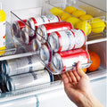 Refrigerator and Freezer Drink Holder Storage Can Drink Organizer for Fridge Drawer Pull Out