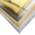 Aluminum Silver and Gold Metal Inkjet Photo Paper Art Paper and PE Coated Packaging Special-shaped Tags