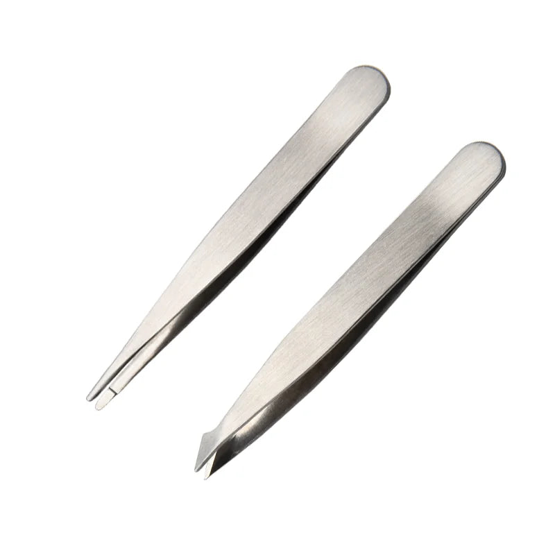 Beauty Tools  Stainless Steel Eyebrow Eyelash Tweezers for Make up Brow Tweezer With Packaging Lady Tweezers