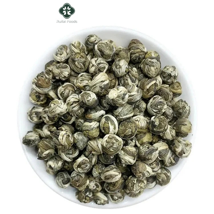 China Strong Jasmine Flavor Jasmine Pearl Dragon Tea Healthy Loose Jasmine Pearl Tea