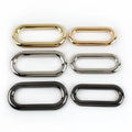 Meetee BF932 75/88mm Oval Rings Bag Part Accessories Alloy O Ring Handles Handbag Hardware Frame Kiss Clasp Clutch Buckles