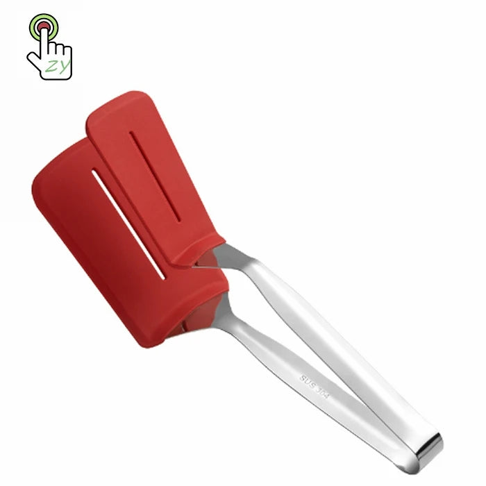 Multi-purpose Food Tongs Anti-scald Steak Clip Stainless Steel Fish Fry Spatula Clip Bread BBQ Tongs Household Kitchen Tools