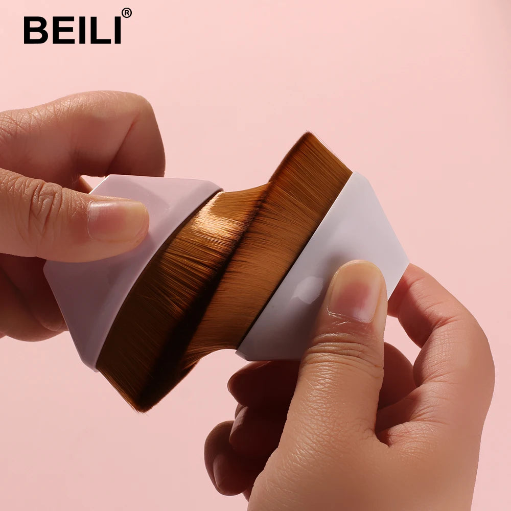 Natural Makeup Brush Professional Foundation Powder Cosmetics Dry Skin Bath Body Skin Brush Massage Multi Color Beauty Tools