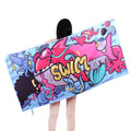 Custom Microfiber Beach Towel with Novelty Pattern Modern Style Logo Printing Hot Sale Printed Sand Free Beach Towel