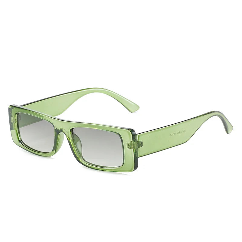XY13044 UV400 Gradient Fashion Vintage Rectangle Sun Glasses Custom Logo Sunglasses Women Men