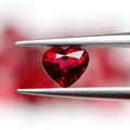 D&T Heart Shape Ruby 3*3 mm & 4*4 mm Red Natural Gemstone Heart Cut for Jewelry Making Price Per Carat Wholesale