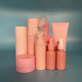 30ml 50ml Empty Pink Baby Care  Plastic Pump Bottle Dispenser Set for Lotion Soap Shampoo Bathroom Cosmetic Packaging Containers