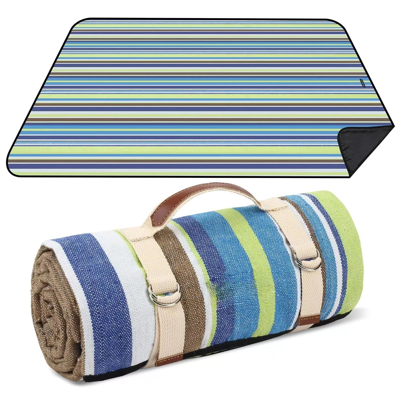 Waterproof and Wear-Resistant Outdoor Canvas Picnic Blanket Long Service Life Beach and Camping Mat