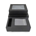 Custom Cheap Printing Drawer Paper Box with Clear PVC Window False Eyelash Hair Wig Cardboard Packaging Box