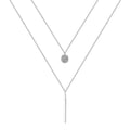 Silver Necklace 925 Sterling Wholesale Elegant Double Layer Choker Necklace 2021 Fashion Not Fade Necklace for Women