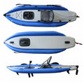 Vicking 2024 Design 12 FT Single Person Pedal Inflatable Fishing Kayak PVC Material 4M Length PC Hull Material Lake Usage Sale