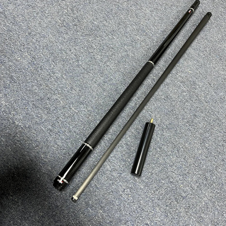 Full Black M9 High-end Yfen Carbon Fiber Shaft Handmade Inlay 12.5mm Tip Billiard Pool Cue Stick