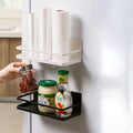 Metal Magnetic Kitchen Storage Rack Wall Hanging for Refrigerator Side