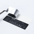 Custom Printing Waterproof logo Electronic Appliances Heat Resistant Certification Pet Matte Silver Label Stickers