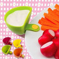 HelloWorld 1PCS Assorted Seasoning Sugar Salad Tomato Paste Sauce Dishes Kitchen Clip Bowl Dip  Small Clip Seasoning Dish #1205 A1#
