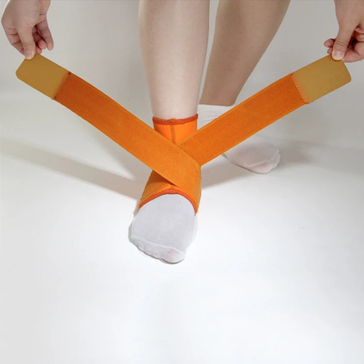 OEM Black Yellow Sports Ankle Support Bandage Sleeve Band Elastic Brace Wrap Belt Stabilizer Straps Guard for Foot Pain Relief