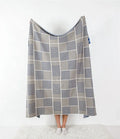 Cozy100% Cotton Knitted Wearable Simple Sofa Throw Blanket High Quality Ly