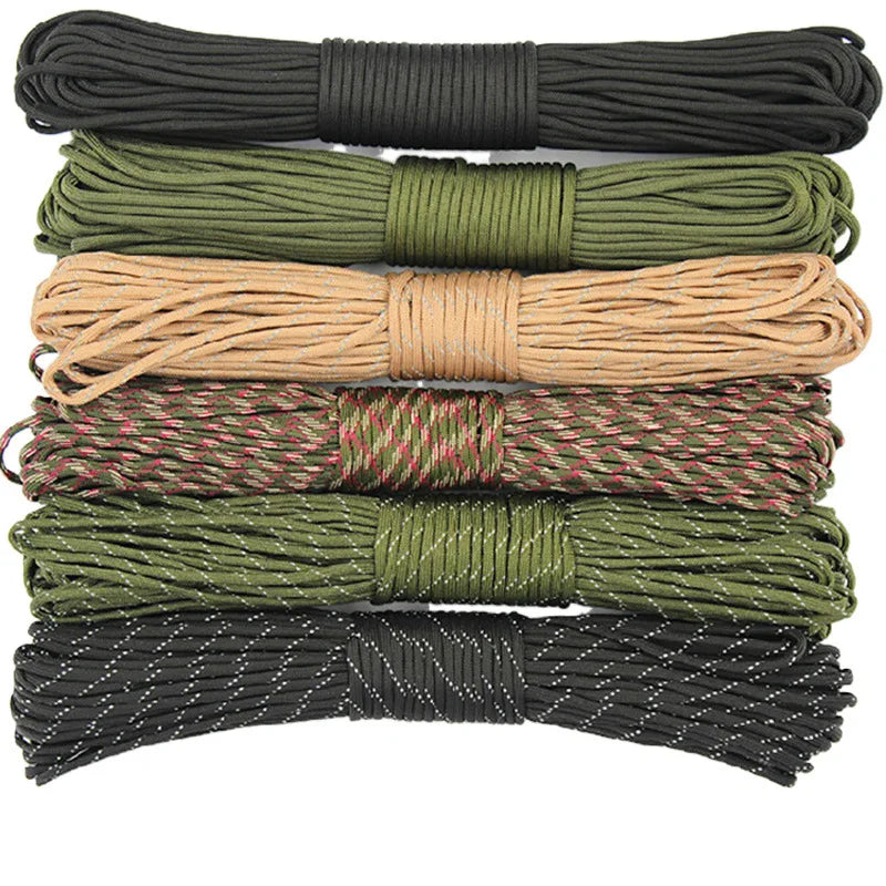 Kongbo Outdoor Camping DIY Parachute Survival Cord Cheap 550 Paracord 30meters for Outdoor