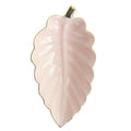 SOLHUI  Japanese Cute Lovely Embossed Leaf Shape Saucer Dish Art Ceramic Leaf Plate