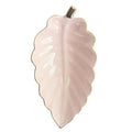 SOLHUI Japanese Cute Lovely Embossed Leaf Shape Saucer Dish Art Ceramic Leaf Plate