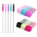 Factory Promotion Mini Mascara Set 50pcs/Bag Plastic Handle Nylon Bristles Disposable Portable Makeup for Beauty Enthusiasts
