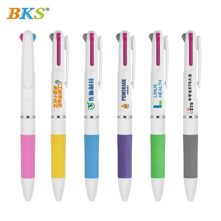 BKS Direct Supplier's Uptodate 3-Color Multifunction Gel Pen Ballpoint Set Smooth 0.5mm Uptodate Promotional Stationery Items