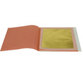 Genuine 24K Gold Painted Leaf Sheets 8x8cm 25 Sheets/Booklet for Painting Gilding Art Crafts & Furniture