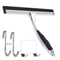 Window Wiper Shower Squeegee 10'' INCH Stainless Steel Double Hook Bathroom Kitchen for Glass Car Mirror Tabletops Sinks