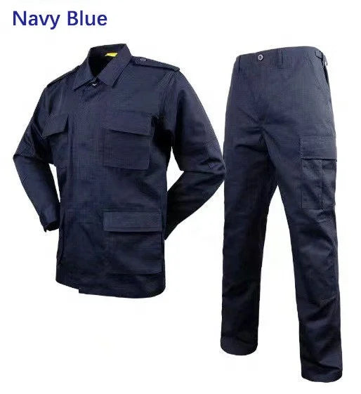Tactical Uniform Clothing Outdoor Sports Uniform Dark Blue Jacket and Pants