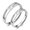 925 Silver Wedding Rings Pair Couple Ring for Women Men