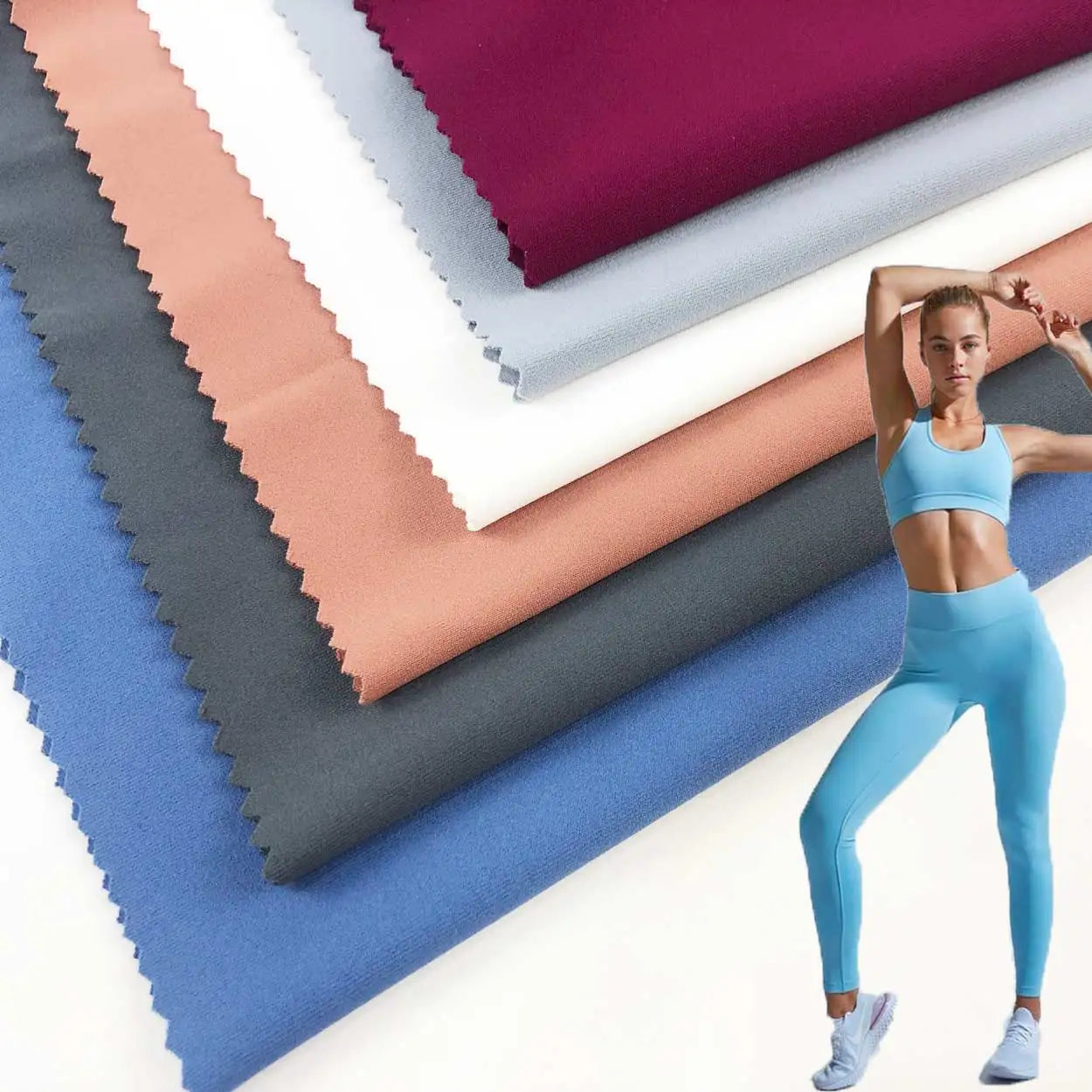 Recycled Fabric High Elastic Microfiber Quick Dry Breathable Recycled Polyester Fabric for Leggings