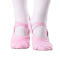 Pink Ballet Dance Shoes Women Performa Stretch Canvas Split Sole Ballerina Slipper for Girls