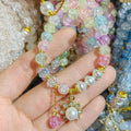 Trendy Mixed Wholesale Handmade DIY Beaded Bracelet Elastic Cheap Cartoon Animal Crystal Beads Bracelet for Women Girls Jewelry