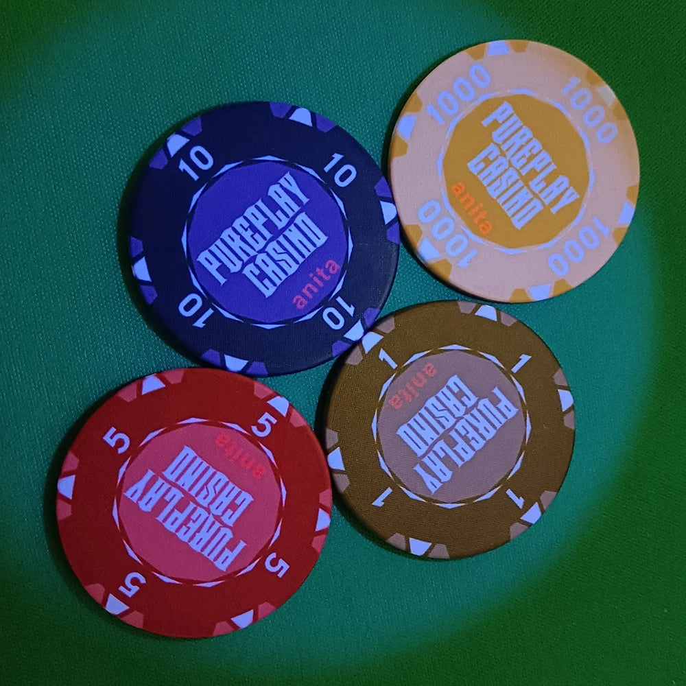 Factory Supply 10g Uv Printing Poker Chips 39mm Caisno Grade Custom Your logo and Design for Other Entertainment Products