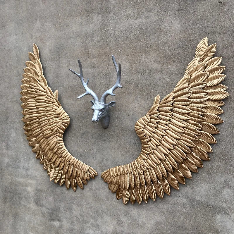 Retro Creative  Wall Decorations Retro Industrial Style Angel Wings-5 Iron Crafts