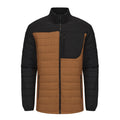 Custom OEM Warm Autumn and Winter Patchwork Colour Collision Quilted Cotton Pocket Zip Down Puffer Jacket