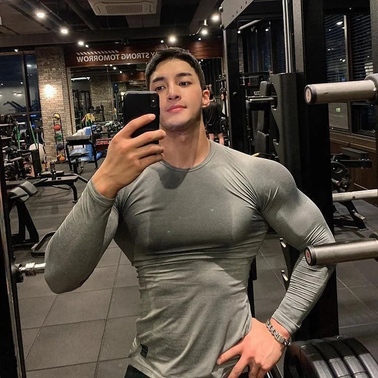 New Fitness Training Plus Size Sportswear Long Sleeve Bottoming Top Breathable Elastic Moisture Wicking Tight Women Wear