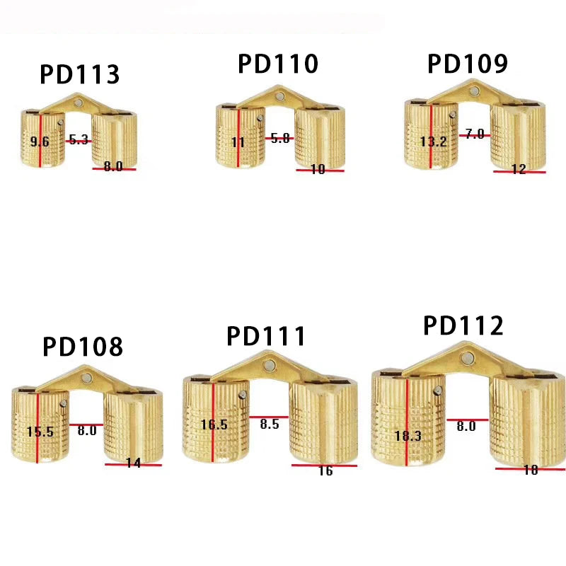 Furniture Small Metal Accessories Invisible Hidden Hinges for Jewelry Box