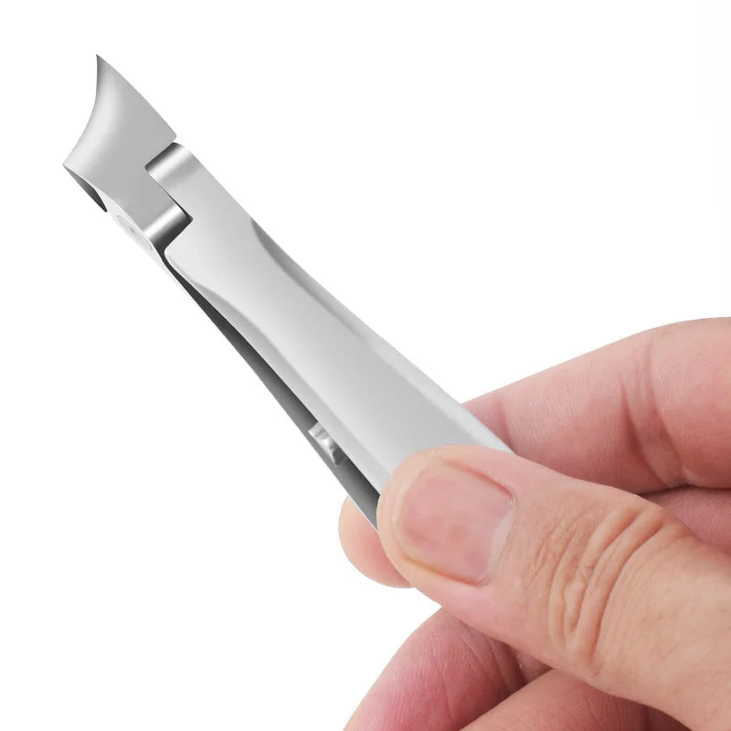 Nails Equipment High Quality Stainless Steel Black Nail Clipper Set Matte Nail Cutter ultra Wide Jaw Opening  Toenail Clippers